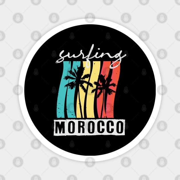 Morocco Surfing Magnet by NeedsFulfilled